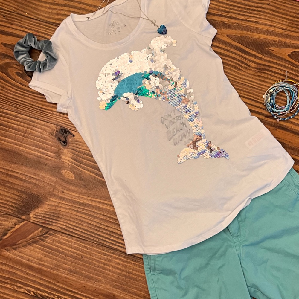 Justice Dolphin Graphic Tee